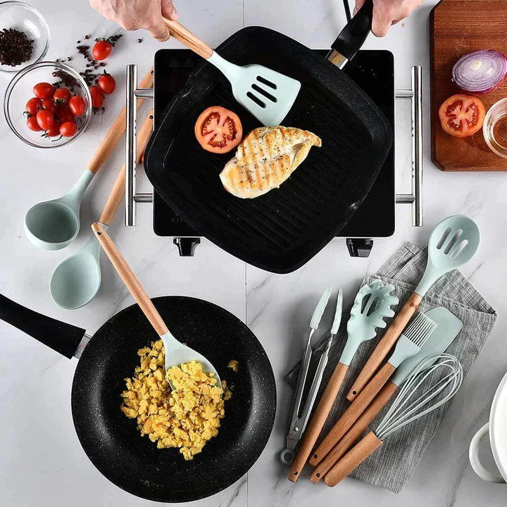 Silicone spoon set kitchen set