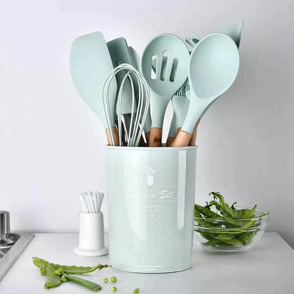 Silicone spoon set kitchen set