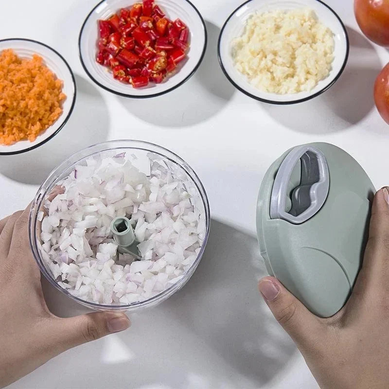 5 Blades Manual Vegetable Chopper