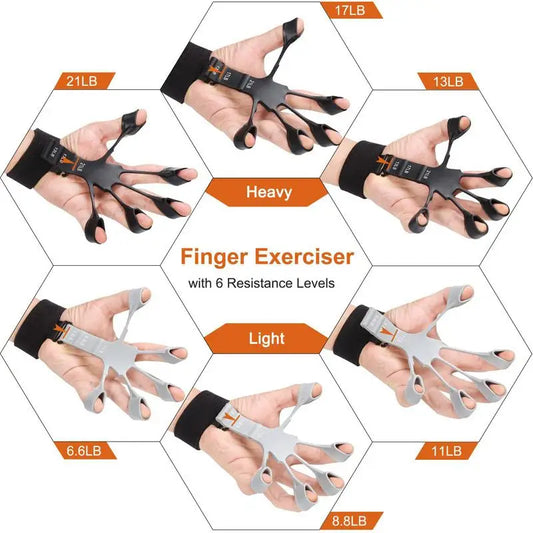 Silicone Gripster Grip Strengthener Finger Stretcher