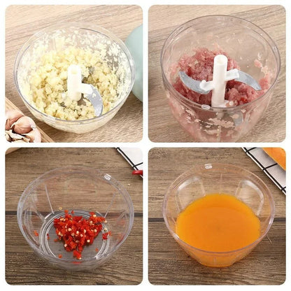 5 Blades Manual Vegetable Chopper