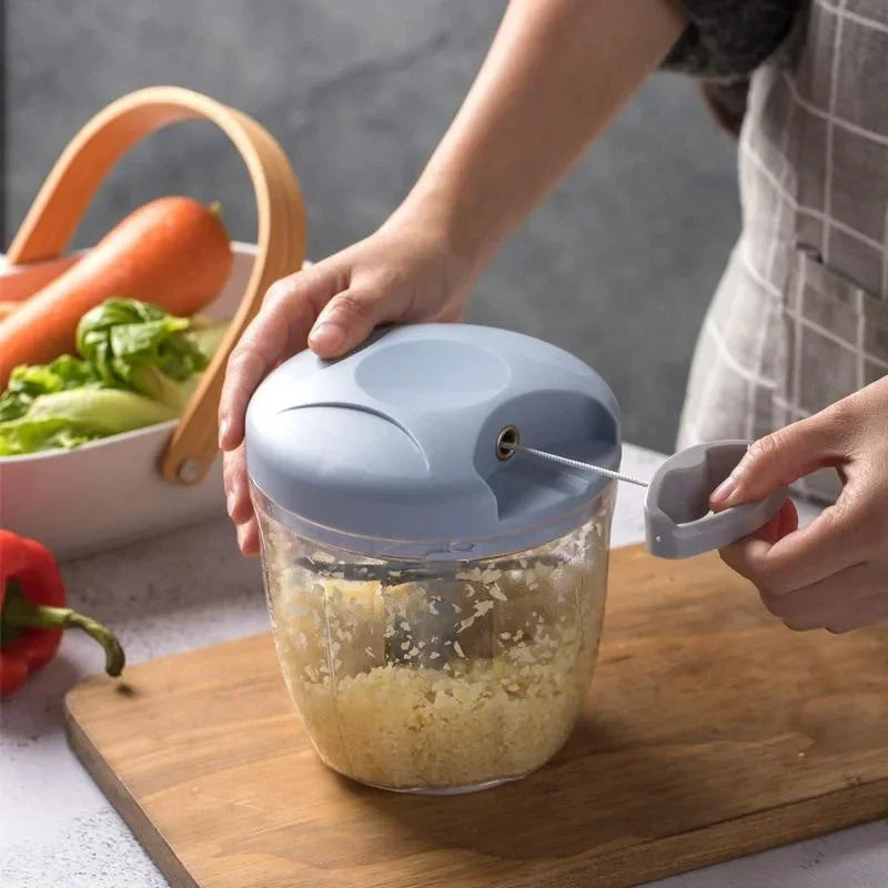 5 Blades Manual Vegetable Chopper