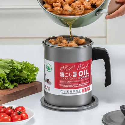 Easy Kitchen Oil Filter Pot Oil