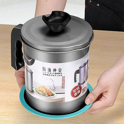 Easy Kitchen Oil Filter Pot Oil