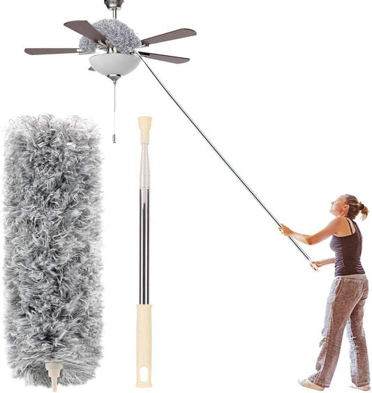 Microfiber Duster with Extension Pole Stainless Steel